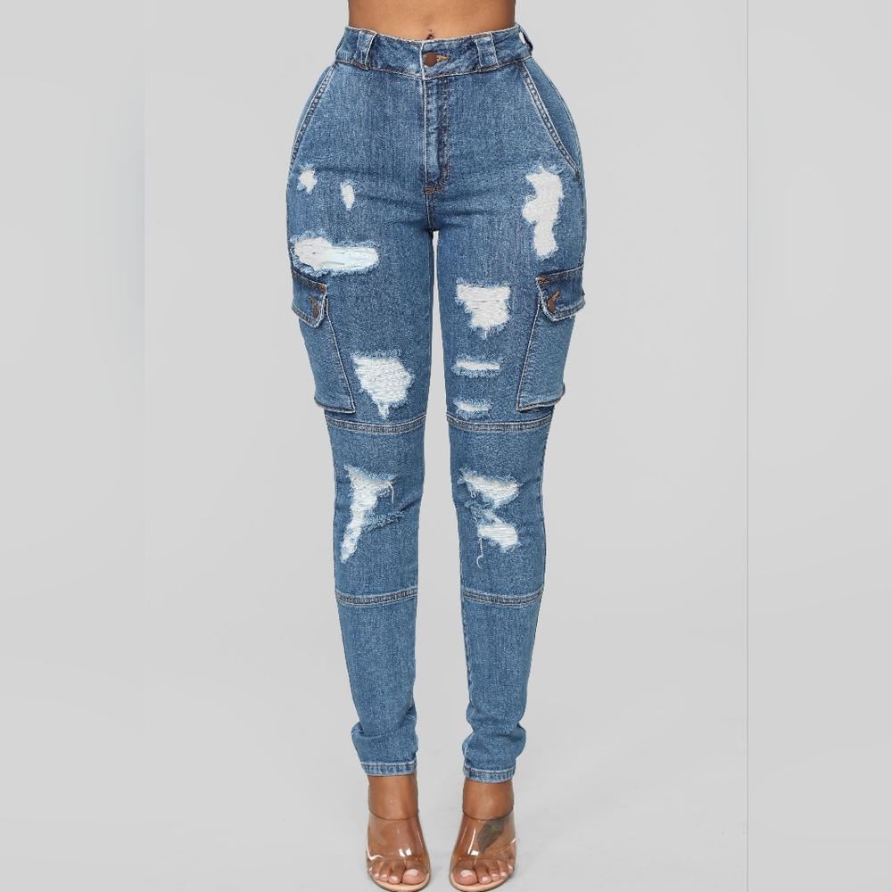 Don't Push Me Cargo Jeans